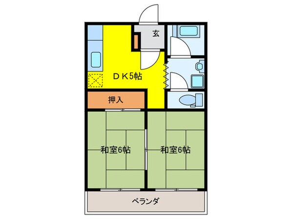 ハイツ２１の物件間取画像